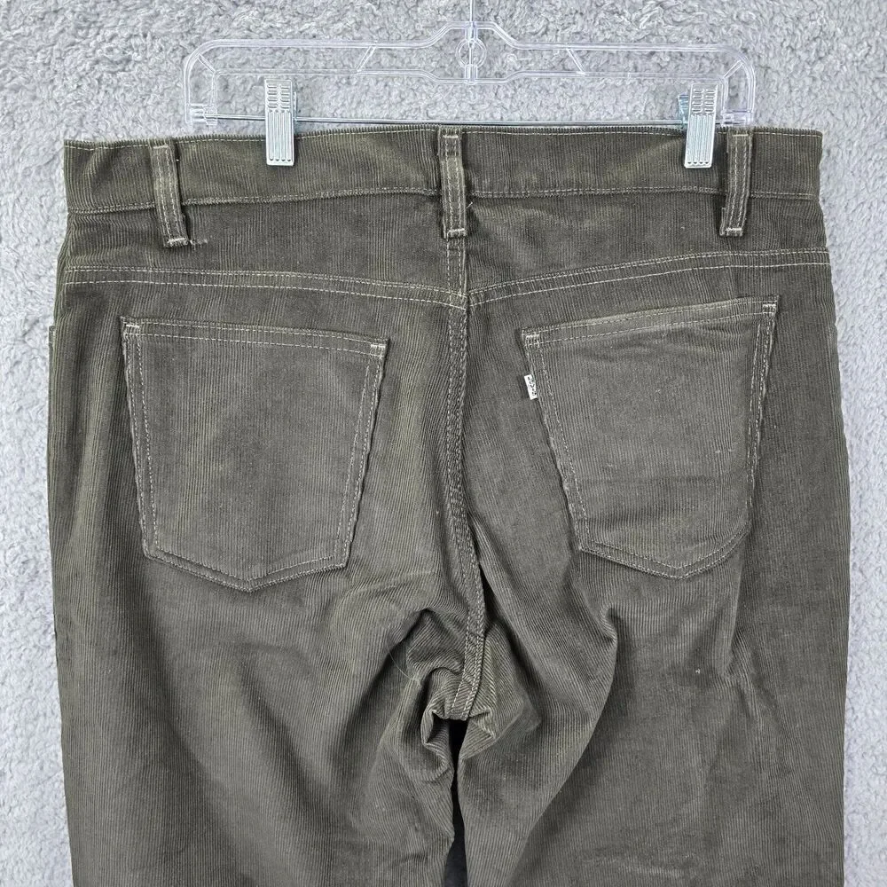 Vintage Levi's 515 Men's Green Straight Leg Jeans 90's Size 38 x 30